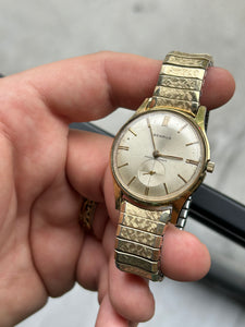 Vintage 1960s Benrus Gold Played Hand Wind Sub Dial Watch