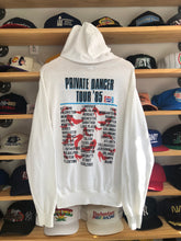 Load image into Gallery viewer, Vintage 1985 Tina Turner Private Dancer Tour Paper Thin Hoodie Size M/L
