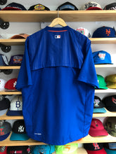 Load image into Gallery viewer, 2016 Majestic New York Mets Quarter Zip Warm Up Pullover Size Medium
