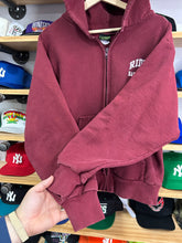 Load image into Gallery viewer, Vintage Rider Basketball Camber Thick Reverse Weave Full Zip Hoodie Medium
