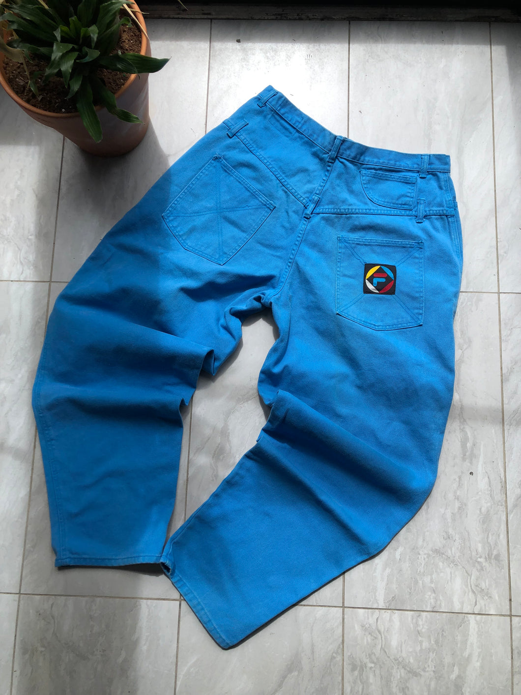 Vintage Fila Blue Denim Jeans Size 38