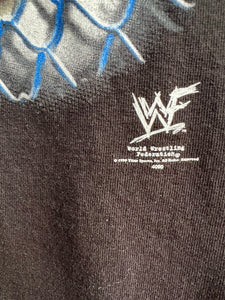 Vintage 1999 WWF The Rock Professional Hardcore Wrestling Tee Size Large