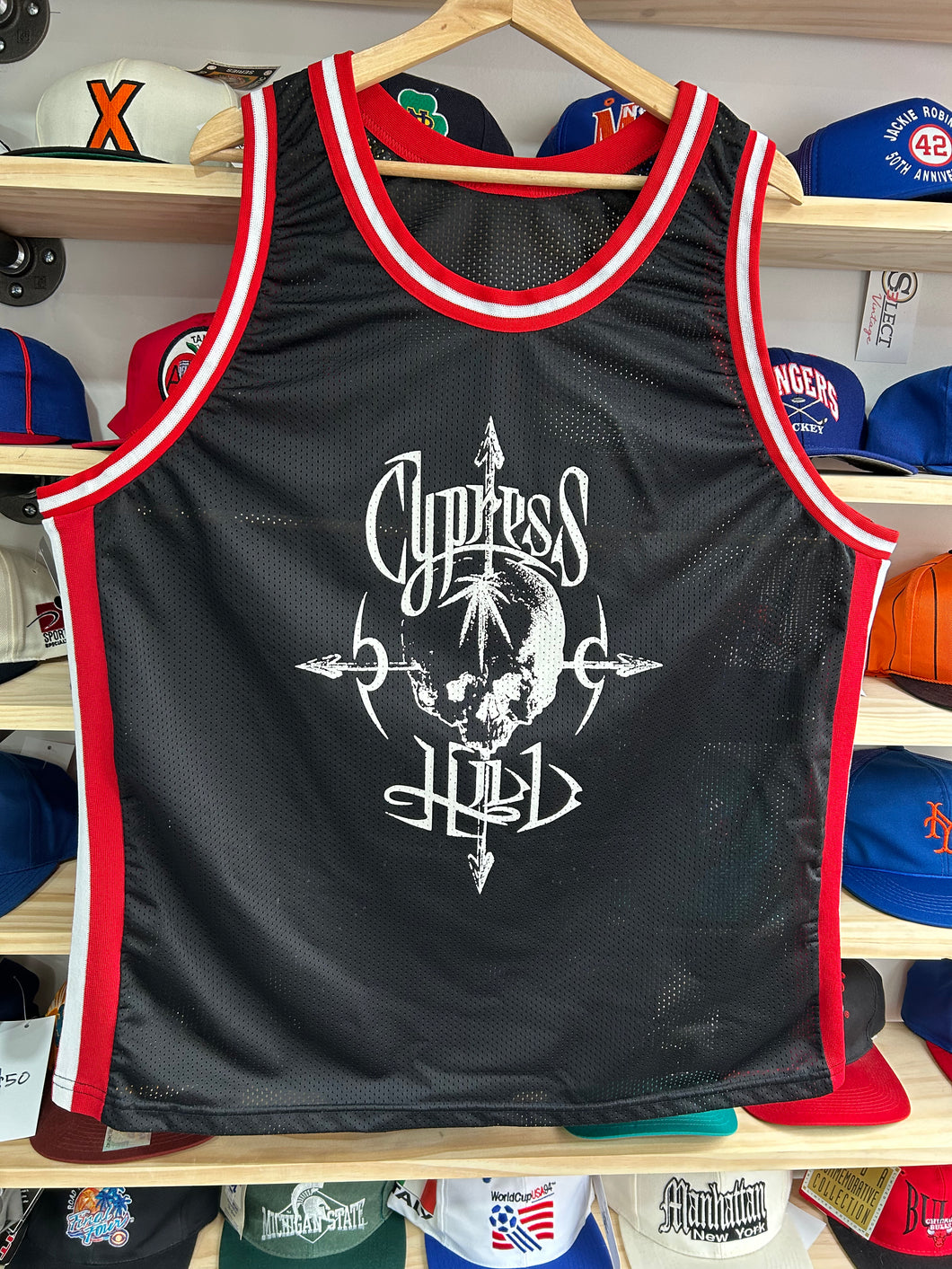 Vintage 90s Cypress Hill Promo Rap Basketball Jersey XL