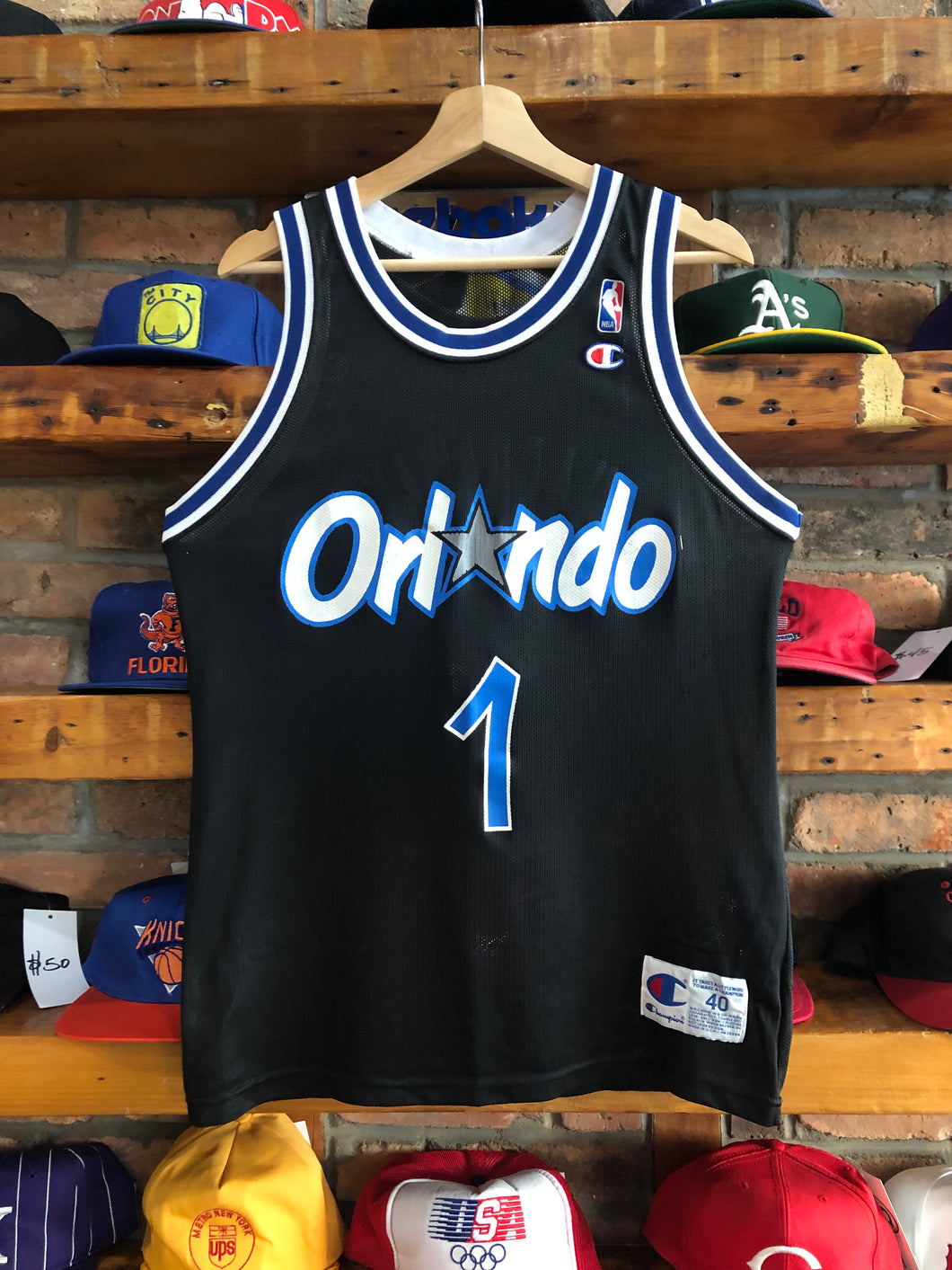 Vintage Champion NBA Orlando Magic Penny Hardaway Jersey Size 40/M