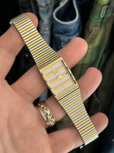Load image into Gallery viewer, Vintage 1983 Seiko Tri-Tone Zebra Mens Tank Quartz Watch
