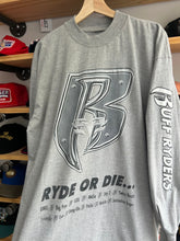 Load image into Gallery viewer, Vintage Ruff Ryders Ryde or Die Rap Promo Long Sleeve Mock Neck Tee XL
