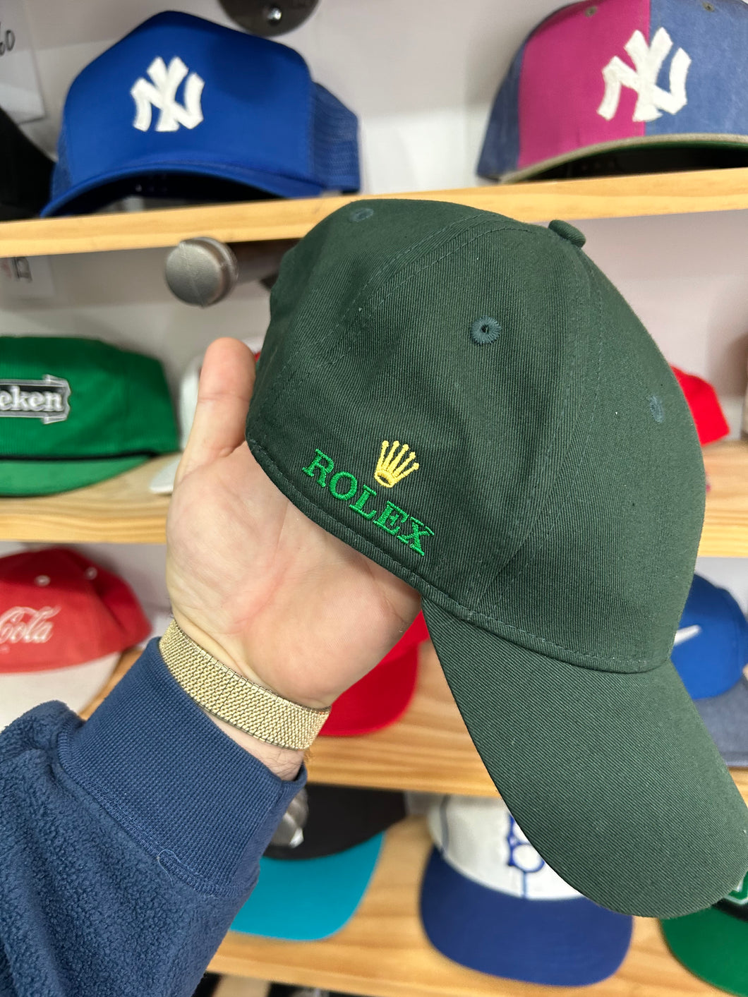 Rolex Promotional Green Velcro Back Hat
