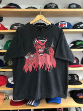 Load image into Gallery viewer, Vintage 1996 Fashion Victim Devil Tee Size XL
