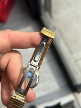 Load image into Gallery viewer, Vintage 1990 Citizen Quartz Mens Gold Integrated Bracelet Dress Watch
