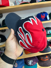 Load image into Gallery viewer, Vintage Nissin NY Yankees Flames Custom Leather Strapback
