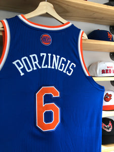 2012 Adidas New York Knicks Kristaps Porzingis Authentic Jersey Size 2XL