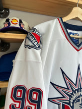 Load image into Gallery viewer, Vintage Starter New York Rangers Wayne Gretzky Liberty Head Jersey Large
