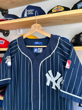 Load image into Gallery viewer, Vintage Starter New York Yankees  Pinstripe Jersey Sz Medium / Large
