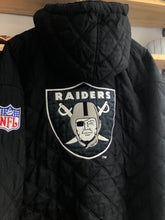 Load image into Gallery viewer, Vintage Starter Los Angeles Raiders Quilted Puffer Jacket Size Large
