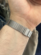 Load image into Gallery viewer, Vintage 1983 Seiko Steel Integrated Bracelet Blackout Dial Quartz Watch

