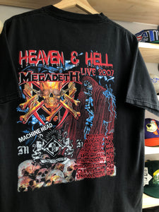 Vintage 2007 Heaven & Hell Band Tour Tee Size Large