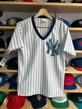 Load image into Gallery viewer, Vintage 80s New York Yankees Pinstripe Polyester Pullover Jersey Medium
