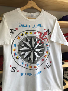 Vintage 1989 Billy Joel Storm Front Tour Tee Size M/L
