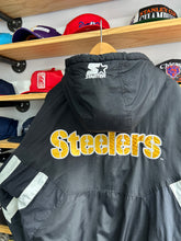 Load image into Gallery viewer, Vintage Starter Pittsburgh Steelers Pullover Front Pouch Jacket Medium
