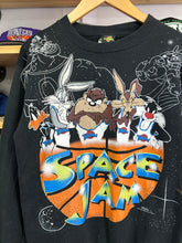 Load image into Gallery viewer, Vintage 1996 Space Jam All Over Print Crewneck Youth XL
