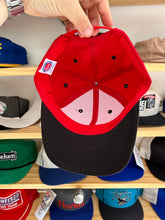 Load image into Gallery viewer, Vintage Yankees Black Red Twill Custom SnapBack
