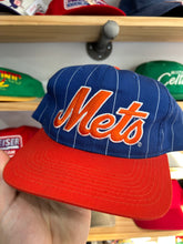 Load image into Gallery viewer, Vintage Starter 1980s New York Mets Pinstripe SnapBack
