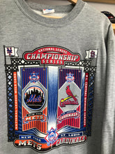 Load image into Gallery viewer, Vintage Majestic Mets VS Cardinals NLCS Crewneck Size Large
