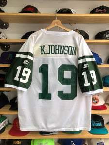 Deadstock Vintage Starter New York Jets Keyshawn Johnson Jersey Size 48/Large
