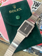 Load image into Gallery viewer, Vintage 1983 Seiko Steel Integrated Bracelet Blackout Dial Quartz Watch
