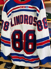 Load image into Gallery viewer, Vintage CCM New York Rangers Eric Lindros Stitched Jersey Large
