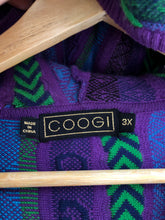 Load image into Gallery viewer, Vintage Coogi 3D Knit Textured Zip Up Hoodie Women’s Size 3XL
