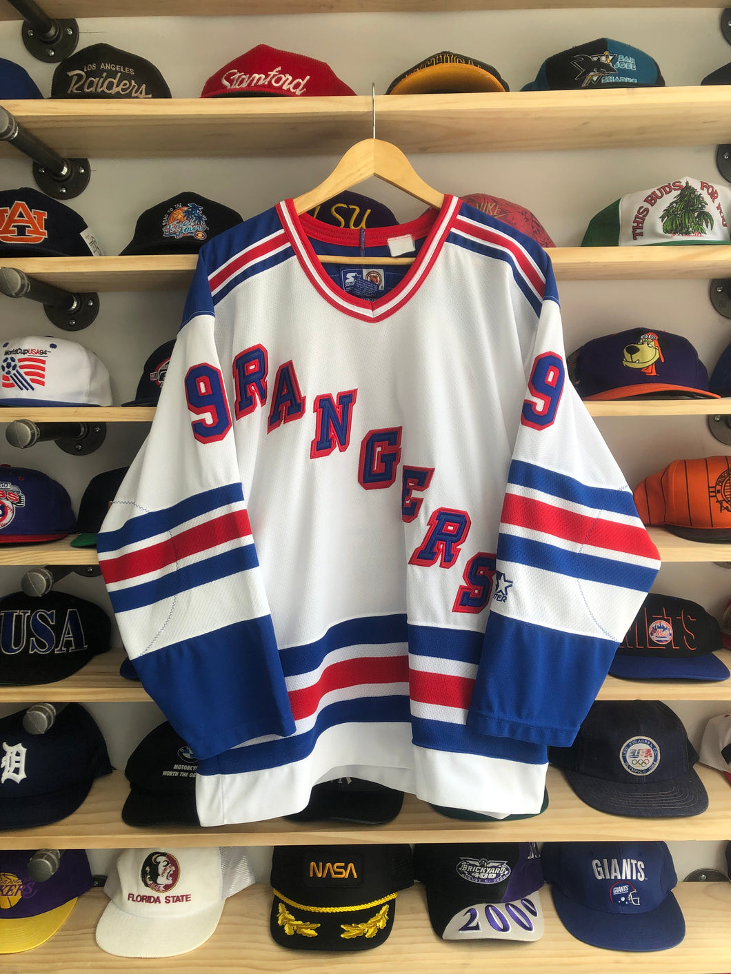 Vintage Starter New York Rangers Adam Graves Jersey Size Large