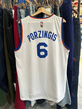 Load image into Gallery viewer, 2016 Adidas New York Knicks Kristaps Porzingis Rookie Hardwood Classics Swingman Jersey Large

