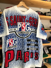 Load image into Gallery viewer, Vintage Nutmeg Paris Saint Germain Soccer PSG AOP Tee Size Large
