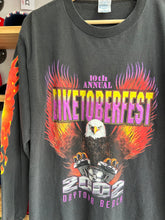 Load image into Gallery viewer, Vintage 2002 Biketoberfest Daytona Beach Flames Long Sleeve Medium
