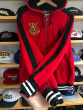 Load image into Gallery viewer, Vintage Polo Ralph Lauren Big Pony Challenge Zip Up Hoodie Size Large
