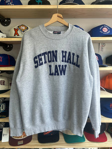 Vintage Made in USA Jansport Seton Hall Law Crewneck Large