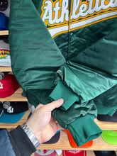 Load image into Gallery viewer, Vintage Oakland Athletics Starter Script Satin Jacket XL
