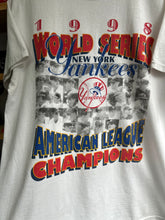 Load image into Gallery viewer, Vintage 1998 New York Yankees AL Champs Tee Large
