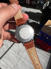 Load image into Gallery viewer, Vintage 1977 Timex Marlin Hand Wind Gradient Dial Day / Date Watch
