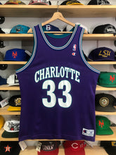 Load image into Gallery viewer, Vintage Charlotte Hornets Alonzo Mourning Jersey 48 XL
