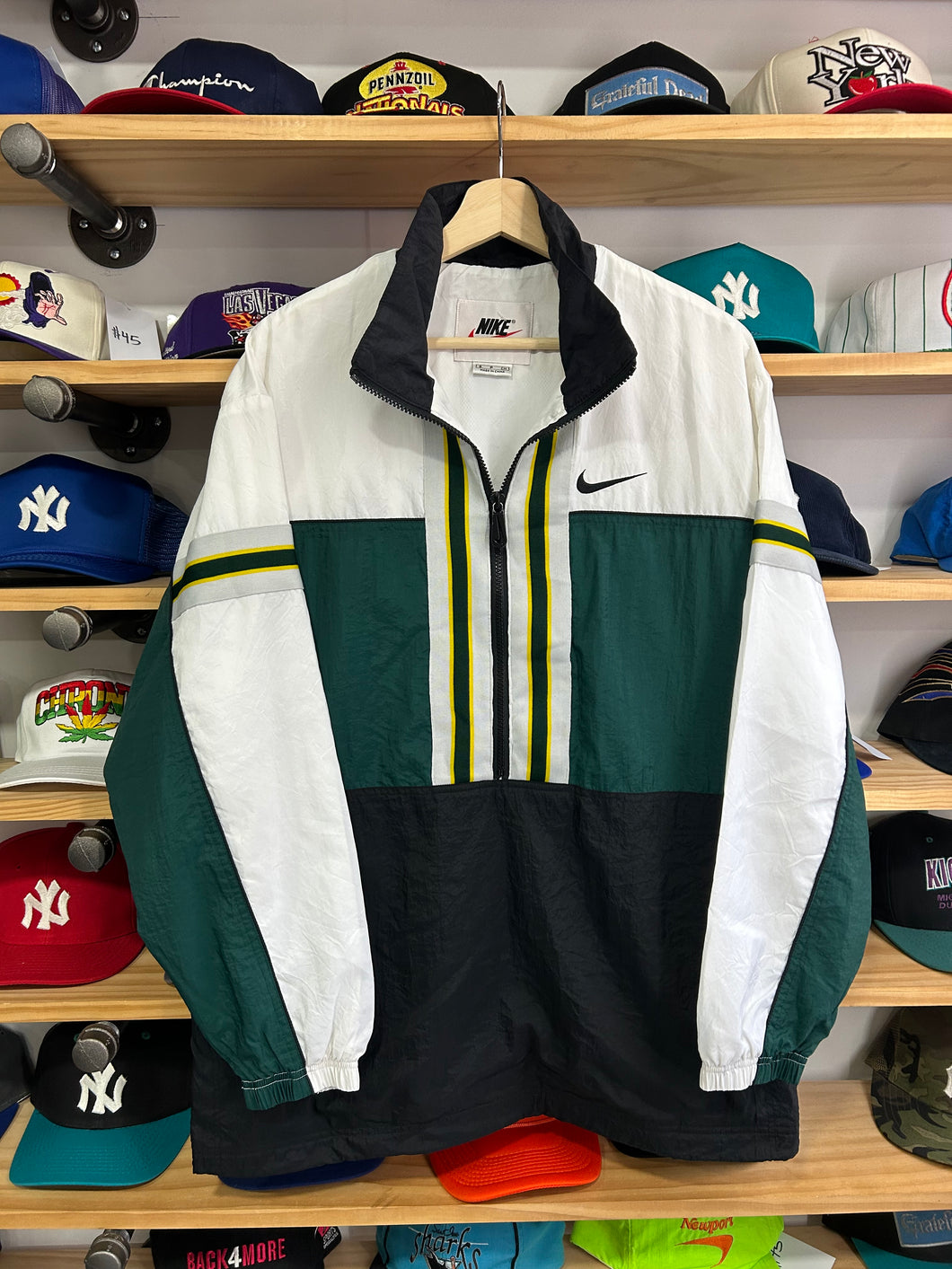 Vintage 90s Nike Half Zip Windbreaker Pullover Jacket M / L