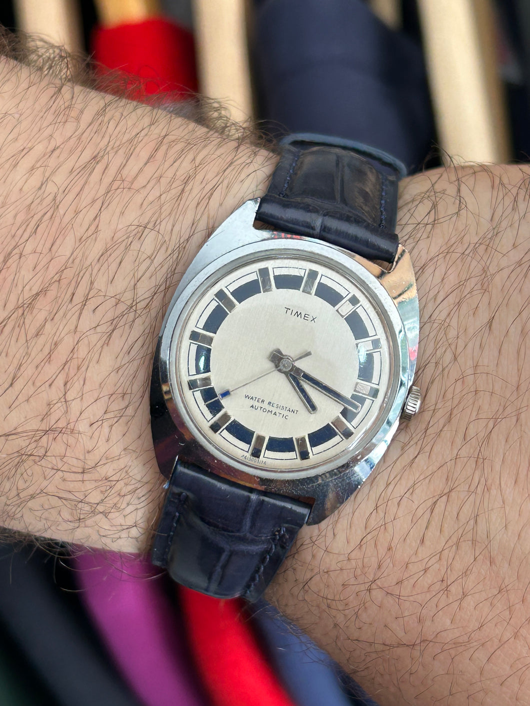 Vintage 1974 Timex Viscount Automatic Watch