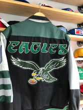 Load image into Gallery viewer, Vintage Jeff Hamilton Philadelphia Eagles Varsity Bomber Jacket Size Medium
