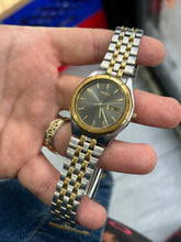 Load image into Gallery viewer, Vintage 90s Seiko Two Tone 36MM Gray Dial Day / Date Watch
