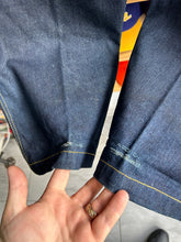 Load image into Gallery viewer, Vintage Y2K Raw Blue Harsh Times Patchwork Denim 36/32
