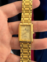 Load image into Gallery viewer, Vintage 90s Pierre Cardin Gold 26MM Tank Quartz Watch
