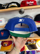 Load image into Gallery viewer, Vintage Late 1980s Starter Wool New York Knicks Arch SnapBack Hat
