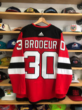Load image into Gallery viewer, Deadstock 2021 Adidas New Jersey Devils Martin Brodeur Authentic Jersey Size 46
