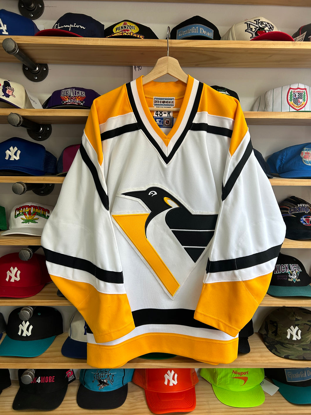Vintage Starter Pittsburgh Penguins Blank Authentic Jersey 48R